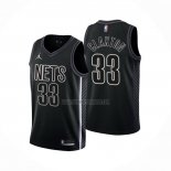 Camiseta Brooklyn Nets Nic Claxton NO 33 Statement 2022-23 Negro