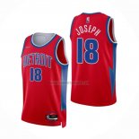 Camiseta Detroit Pistons Cory Joseph NO 18 Ciudad 2021-22 Rojo