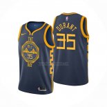 Camiseta Golden State Warriors Kevin Durant NO 35 Ciudad 2018-19 Azul