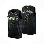 Camiseta Minnesota Timberwolves Jordan McLaughlin NO 6 Statement 2022-23 Negro