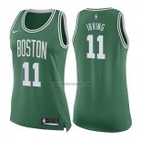 Camiseta Mujer Boston Celtics Kyrie Irving NO 11 Icon 2017-18 Verde