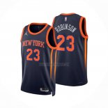 Camiseta New York Knicks Mitchell Robinson NO 23 Statement 2022-23 Negro