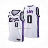 Camiseta Sacramento Kings Malik Monk NO 0 Association 2023-24 Blanco