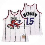 Camiseta Toronto Raptors Vince Carter NO 15 Mitchell & Ness 1998-99 Blanco2