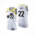 Camiseta Utah Jazz Rudy Gay NO 22 Association Autentico 2022-23 Blanco